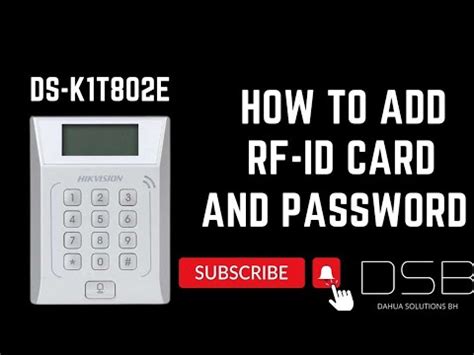 How to add Password and Card in Hikvision DS